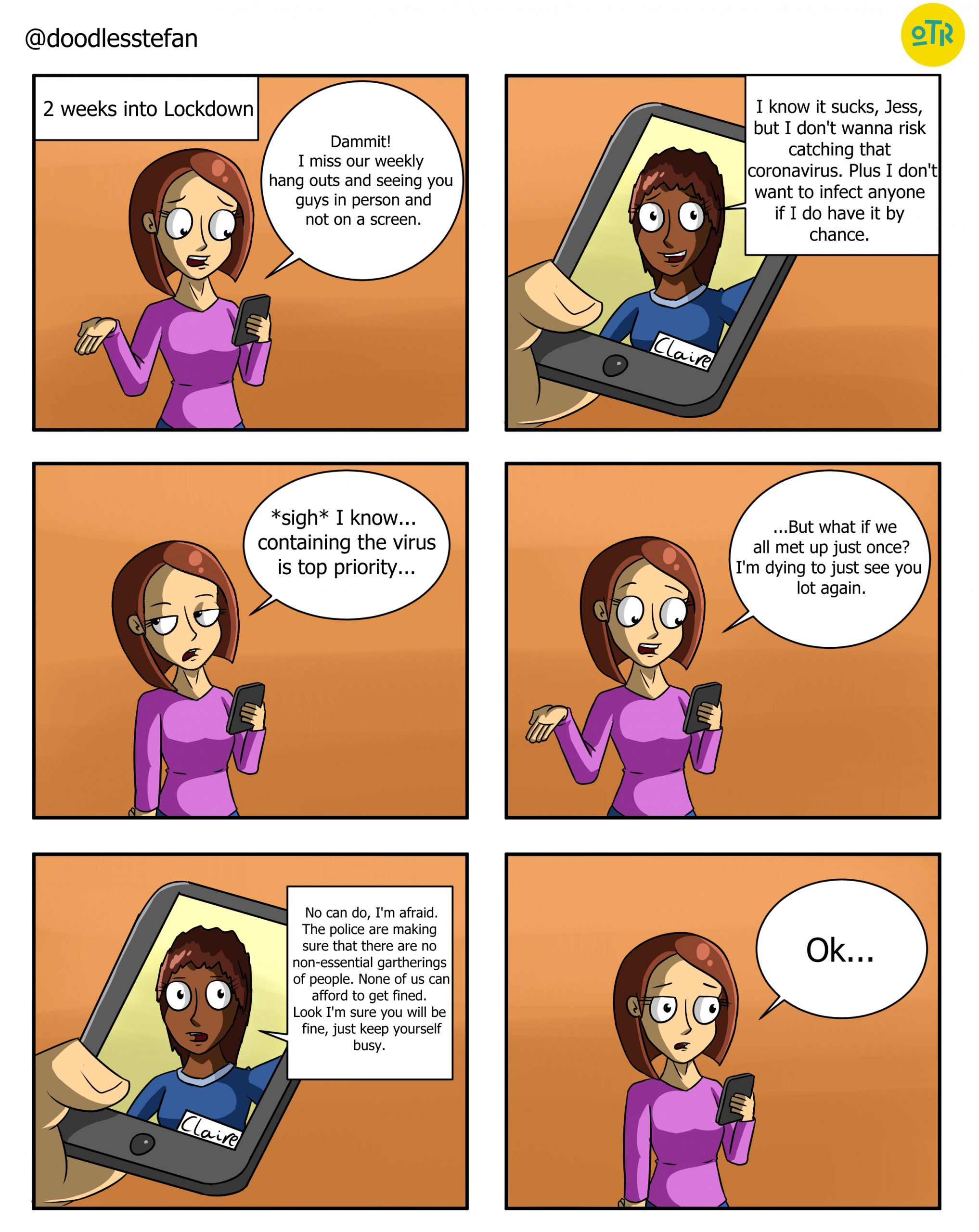 A cartoon titled ‘Lockdown’.