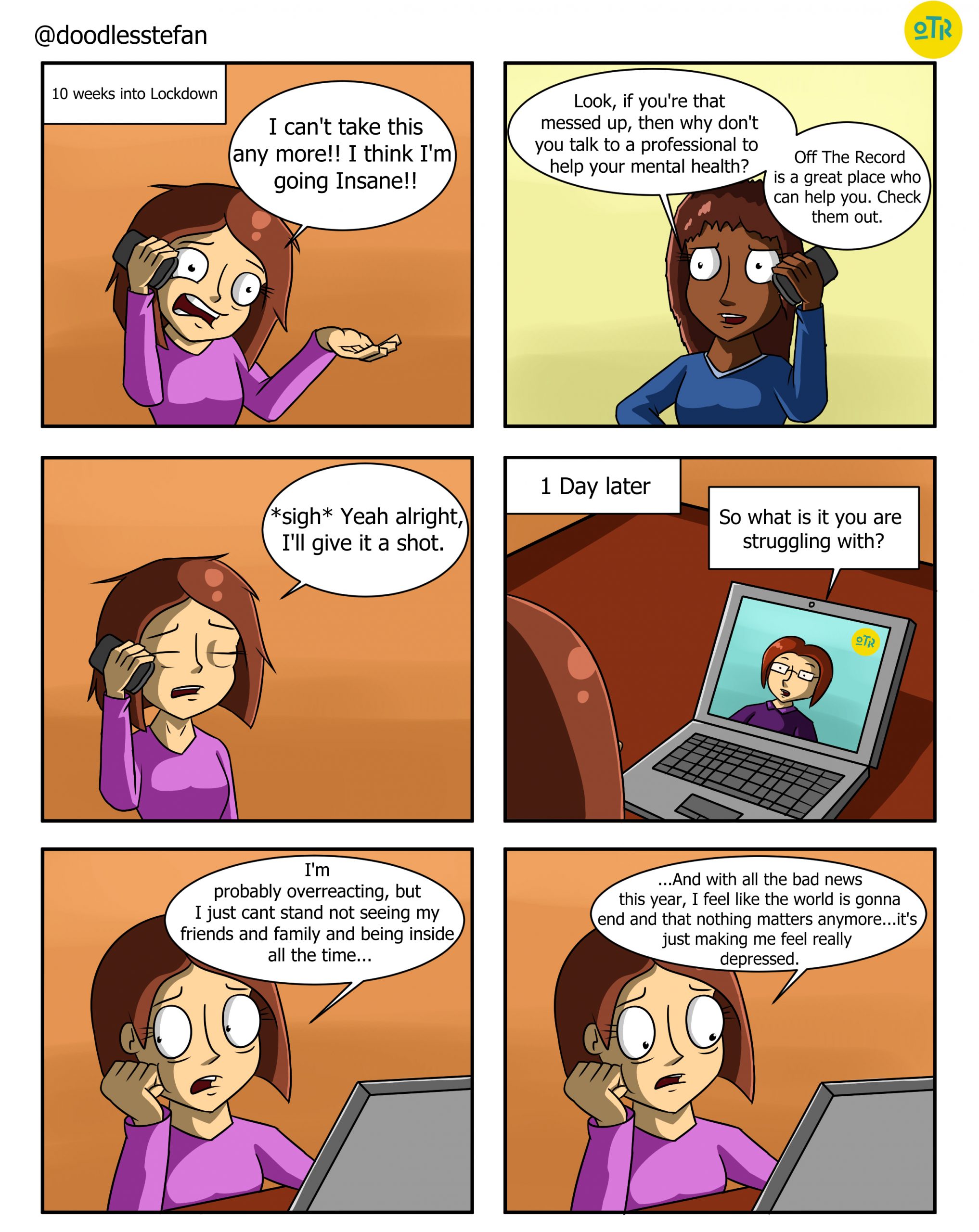 A cartoon titled ‘Lockdown’.