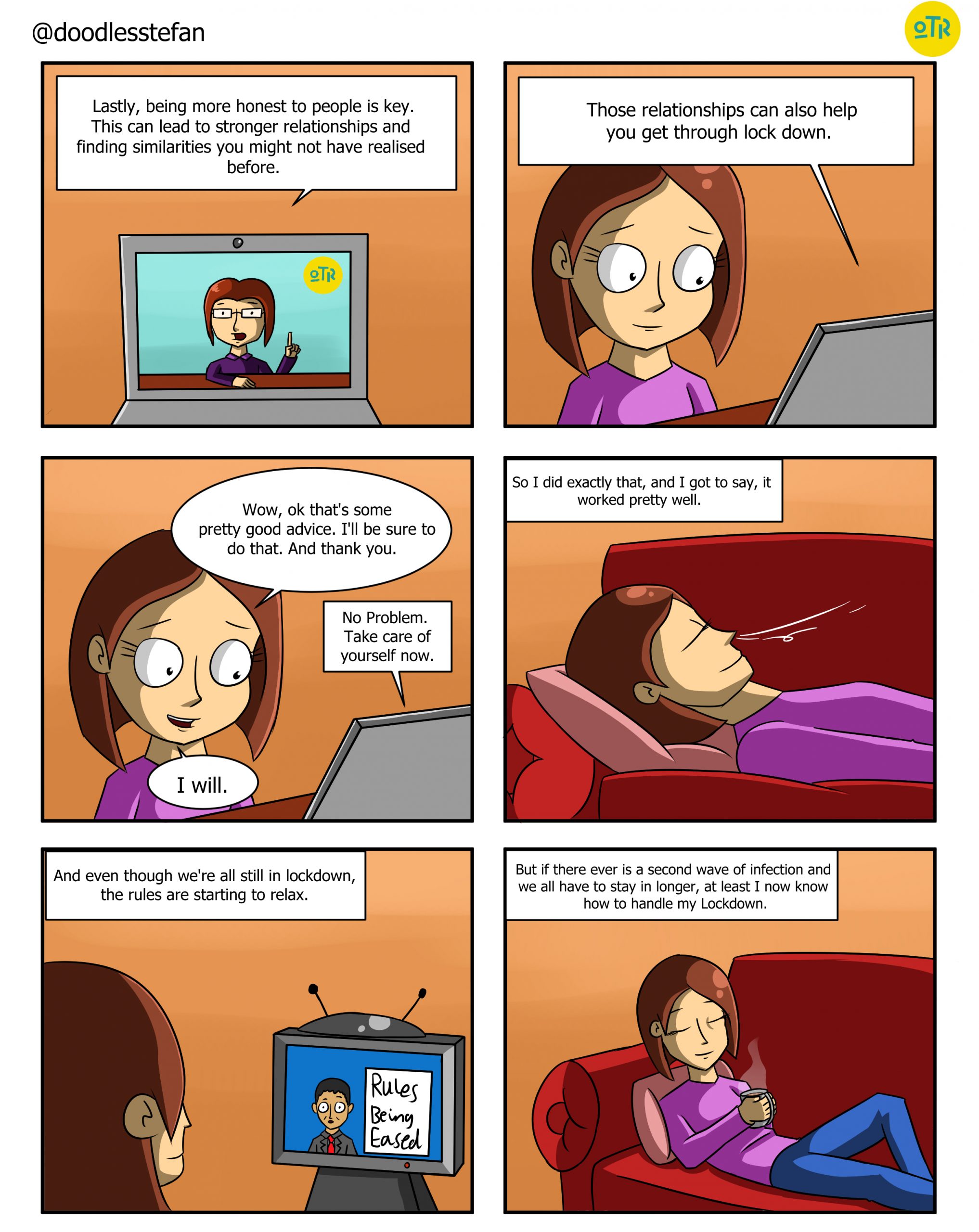 A cartoon titled ‘Lockdown’.